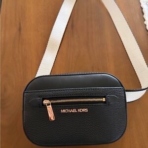 Michael Kors Black and White  Belt Bag